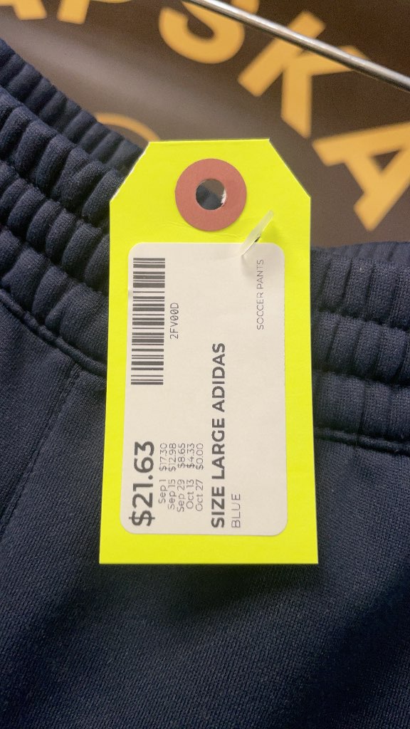 Adidas Soccer Pants - Size Large - Blue