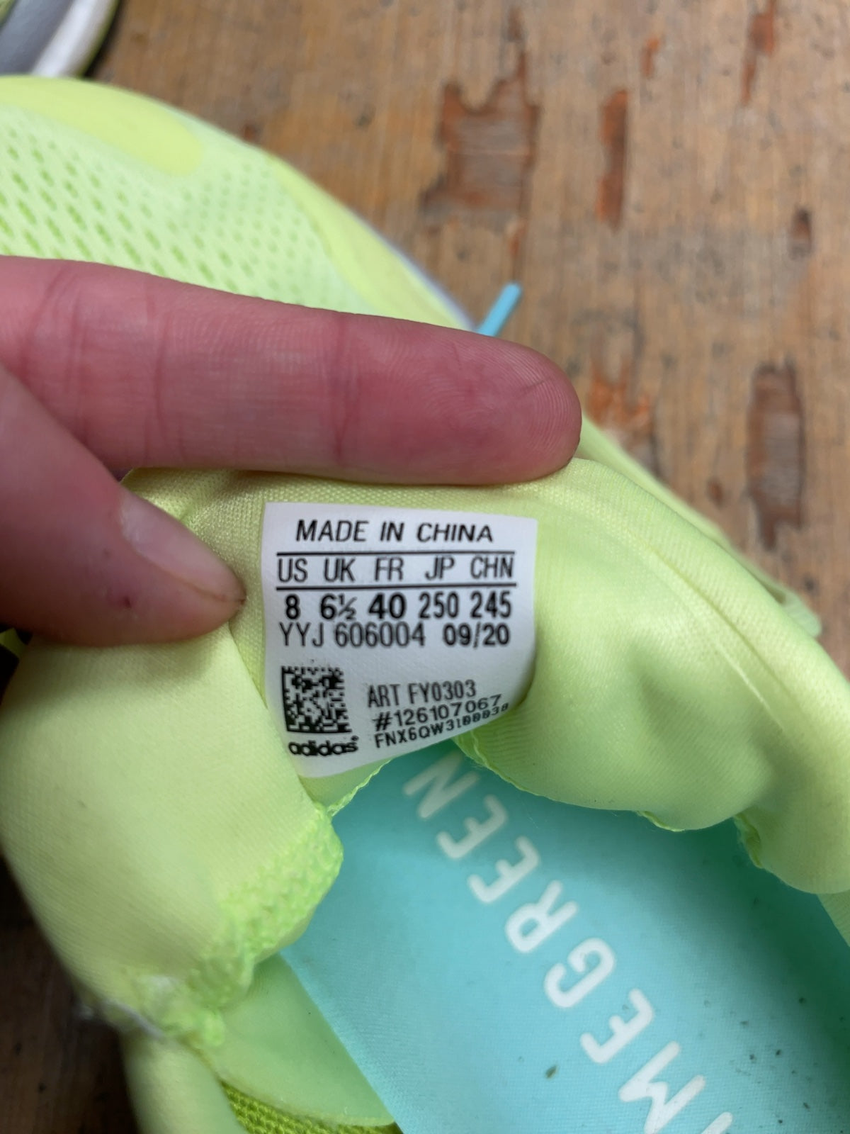 Adidas SolarGlide 3 Size 8 US Neon Green Running Shoes