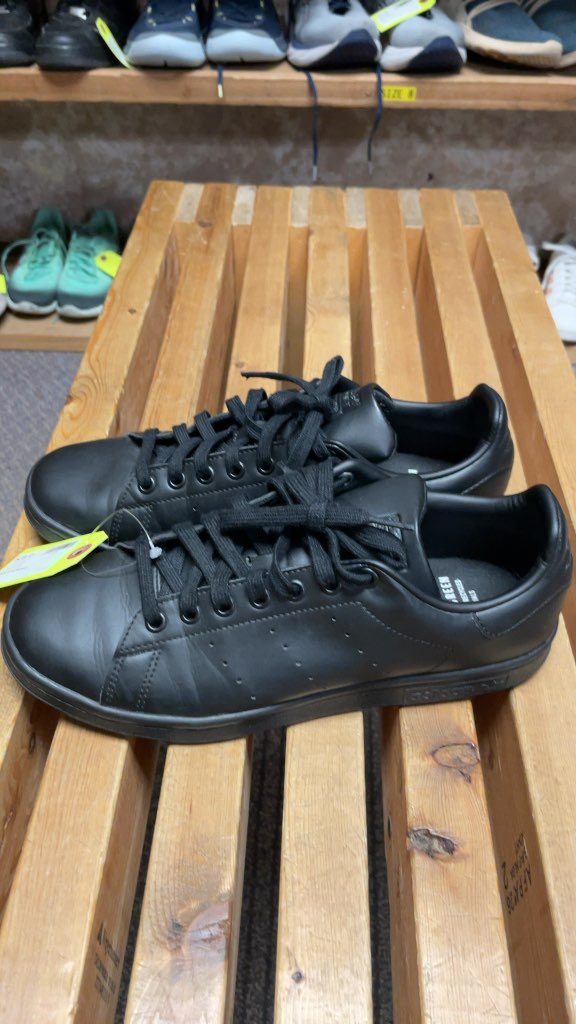 Adidas Stan Smith Primegreen Sneakers - Black - Size 8