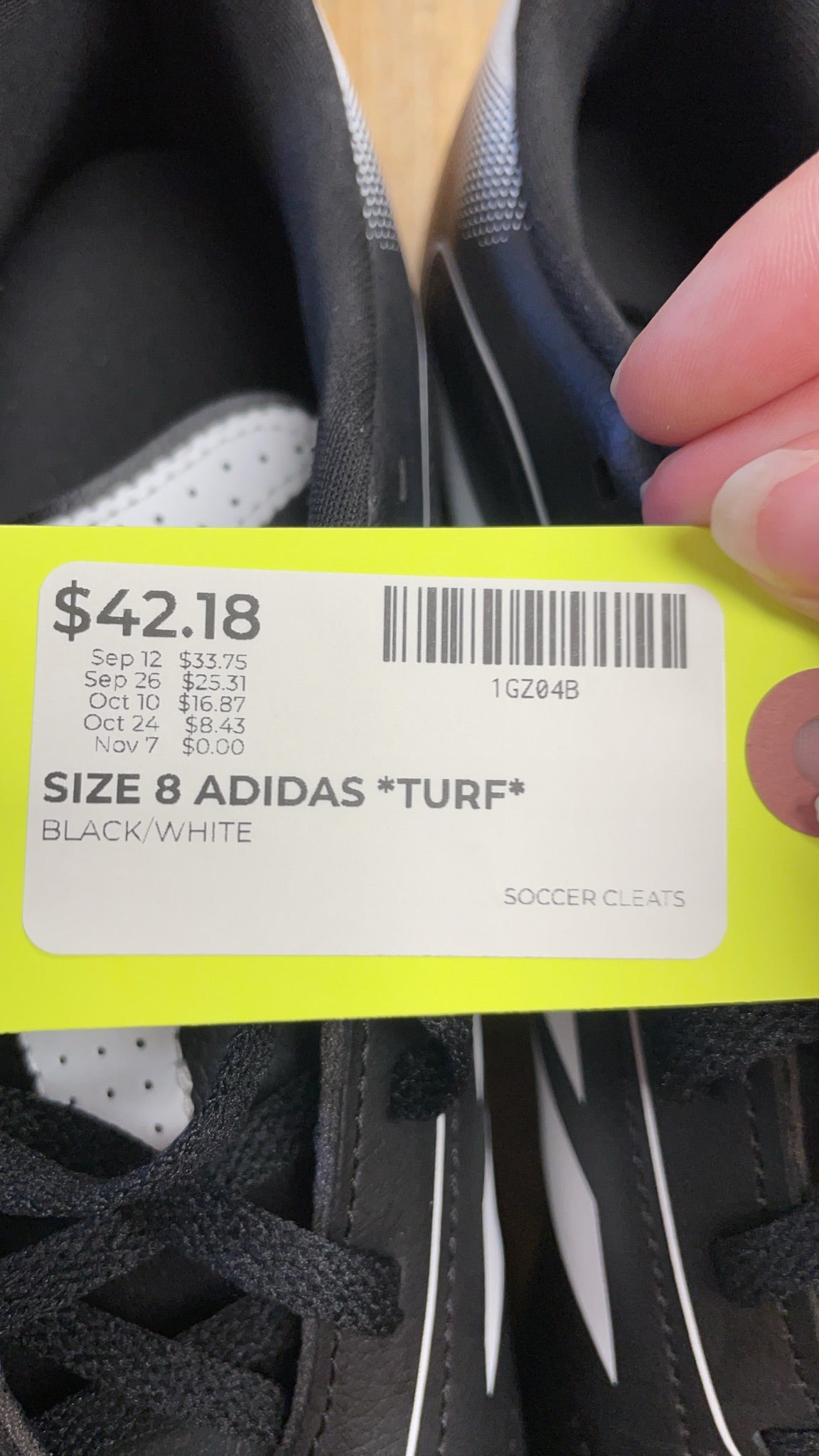 Adidas Turf Size 8 Soccer Cleats