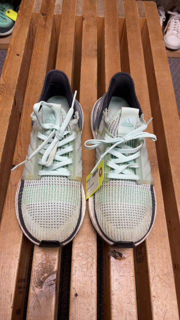 Adidas UltraBoost 19 Women's Running Shoes - Size 8.5 - Mint Green