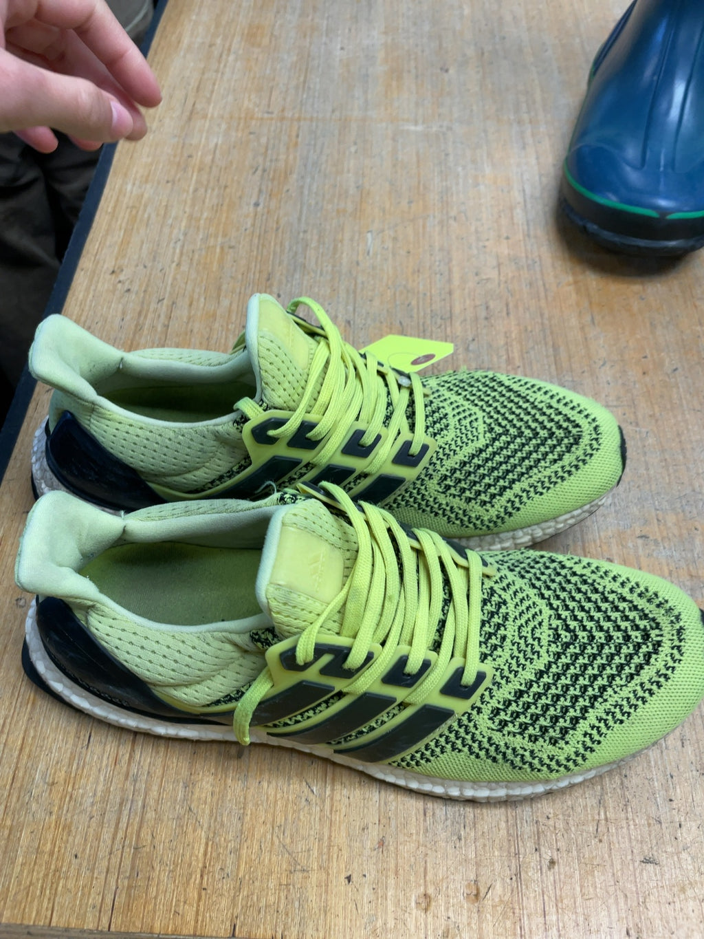 Adidas Ultraboost Size 10 Neon Running Shoes