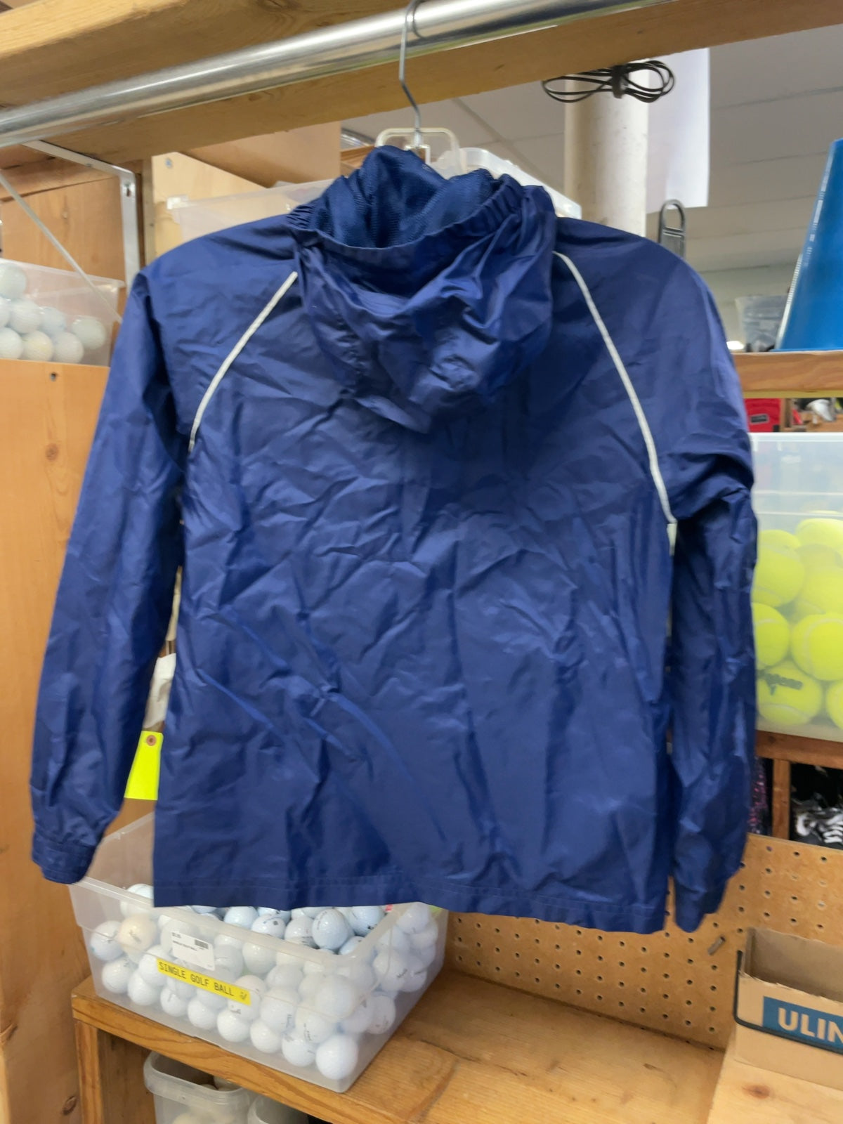 Adidas Van U Academy Rain Jacket Junior Medium Blue