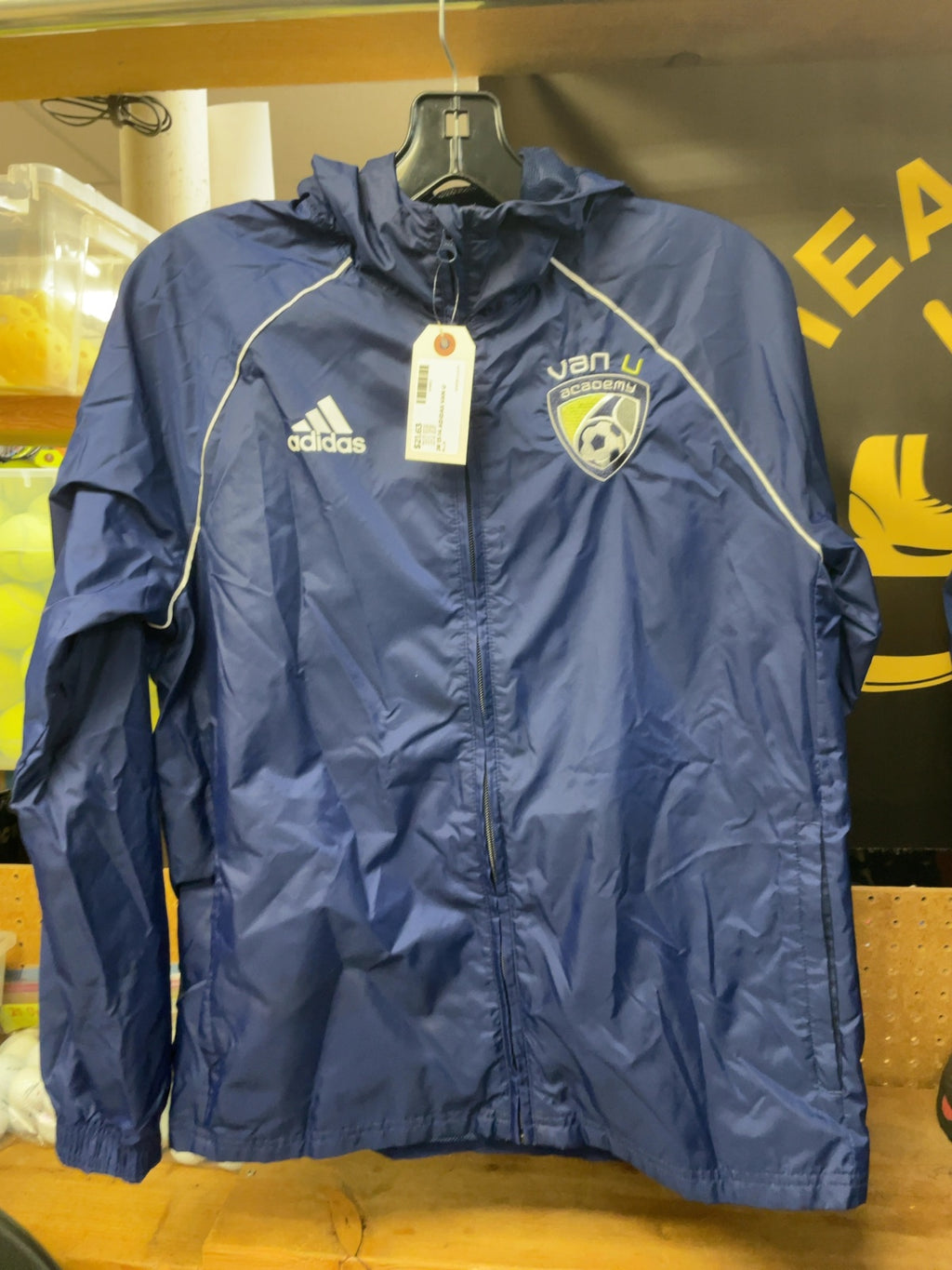 Adidas Van U Academy Youth L (13-14Y) Soccer Windbreaker Jacket