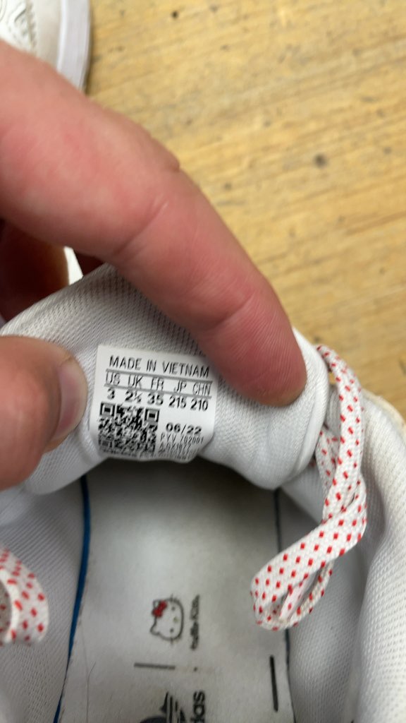 Adidas x Hello Kitty Youth Sneakers - Size 3