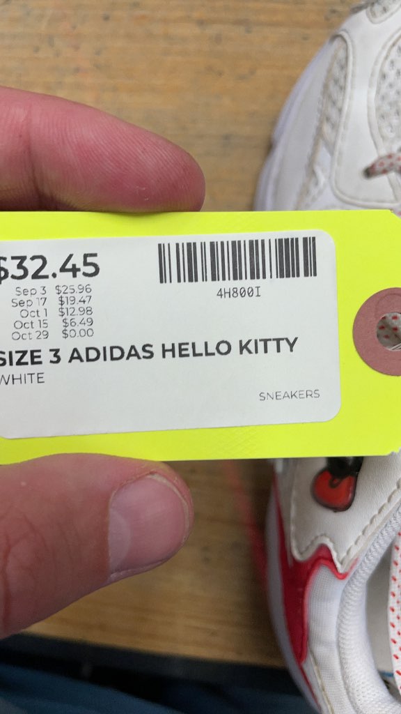 Adidas x Hello Kitty Youth Sneakers - Size 3