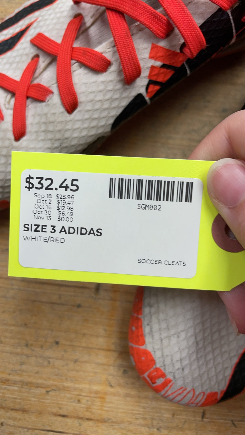 Adidas X Speedportal Size 3 Soccer Cleats