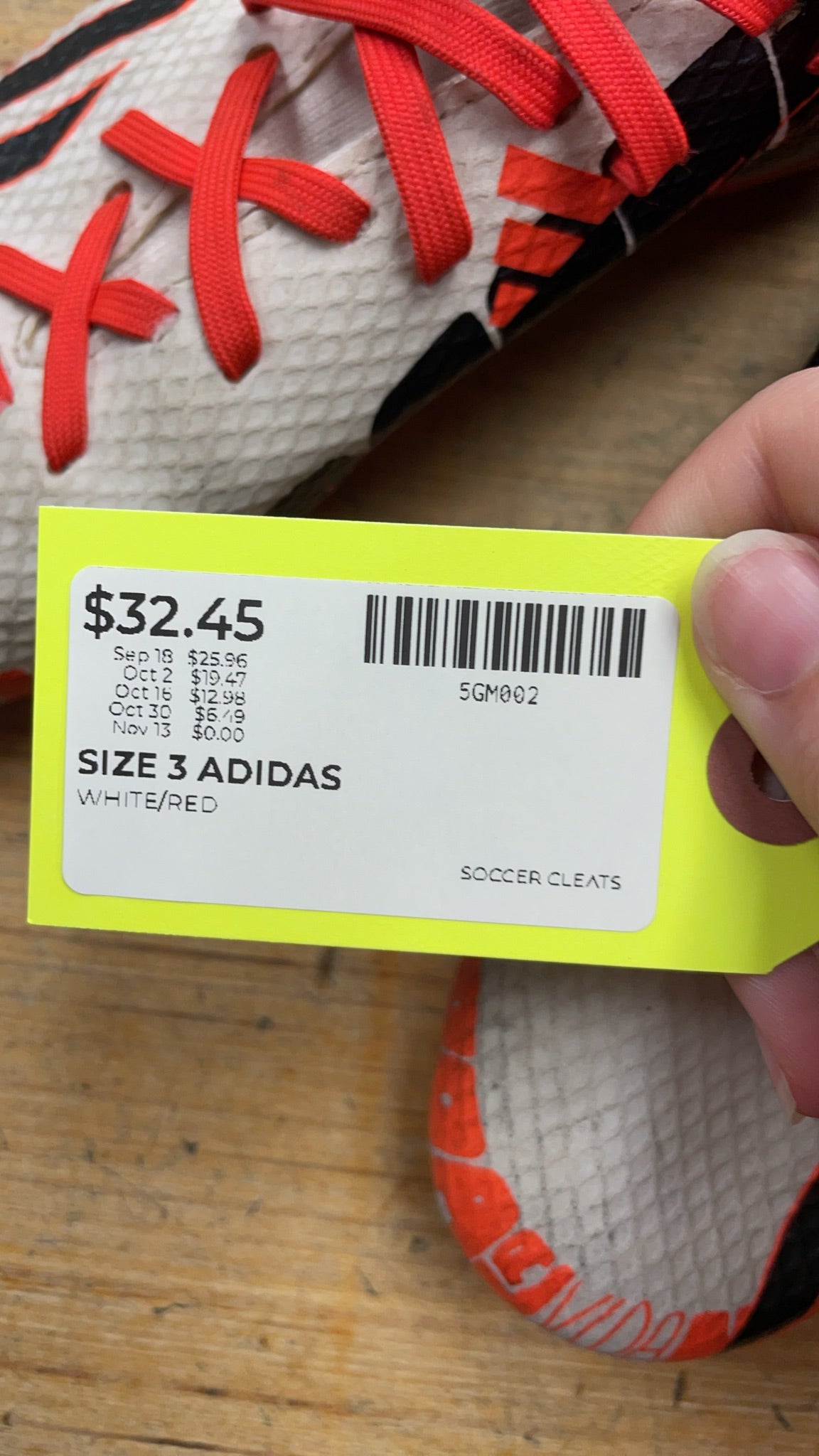 Adidas X Speedportal Size 3 Soccer Cleats