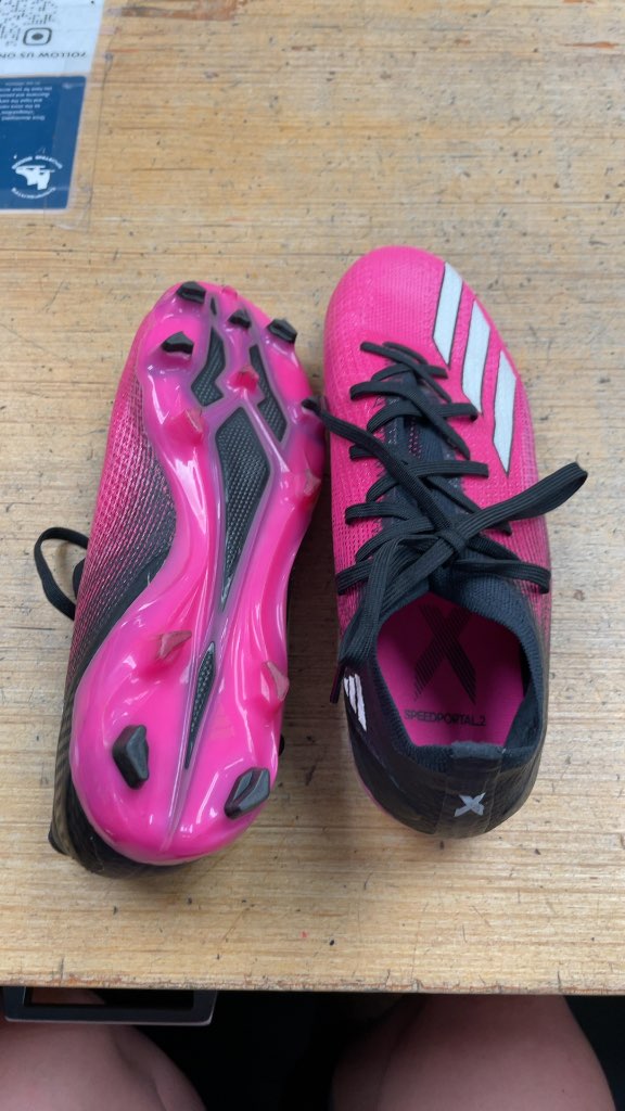 Adidas X Speedportal.2 Soccer Cleats - Pink/Black - Size 7