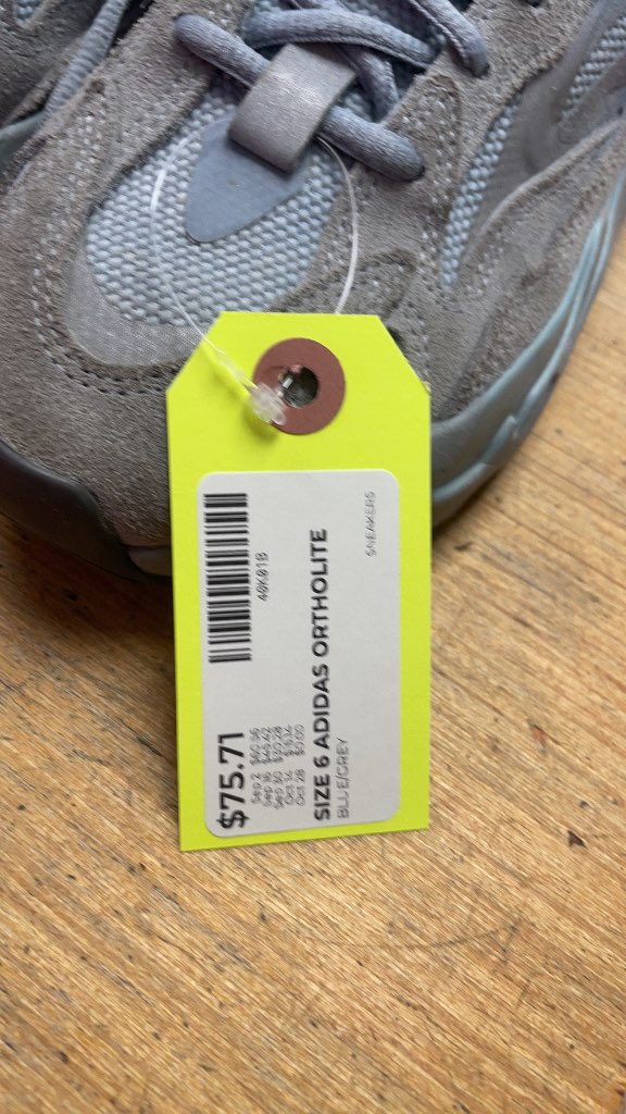 Adidas Yeezy Boost 700 V2 Hospital Blue Sneakers Size 6