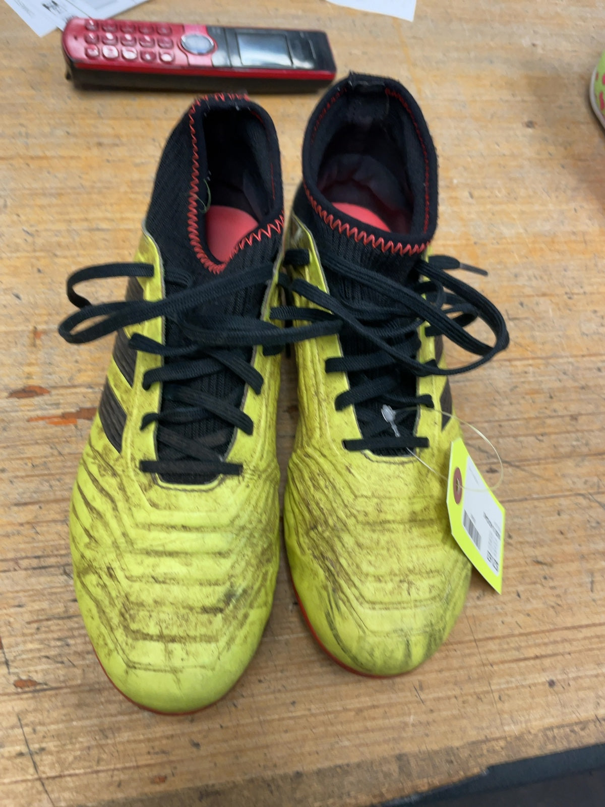Adidas Yellow Soccer Cleats - Size 5