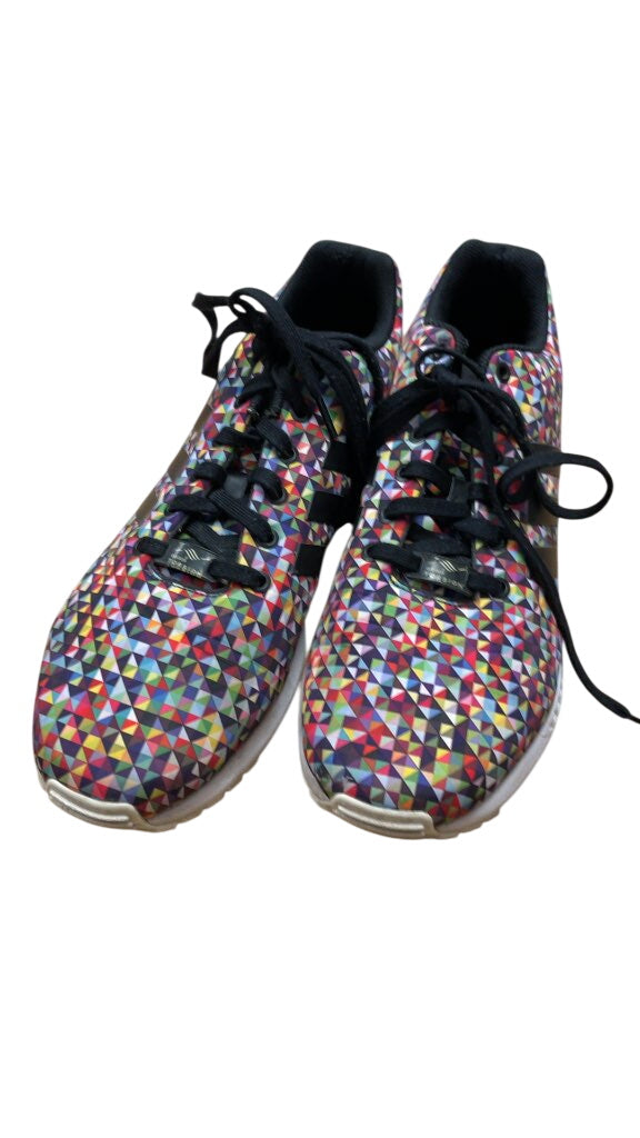 Adidas ZX Flux Multi-Color Geometric Runners - Size 12