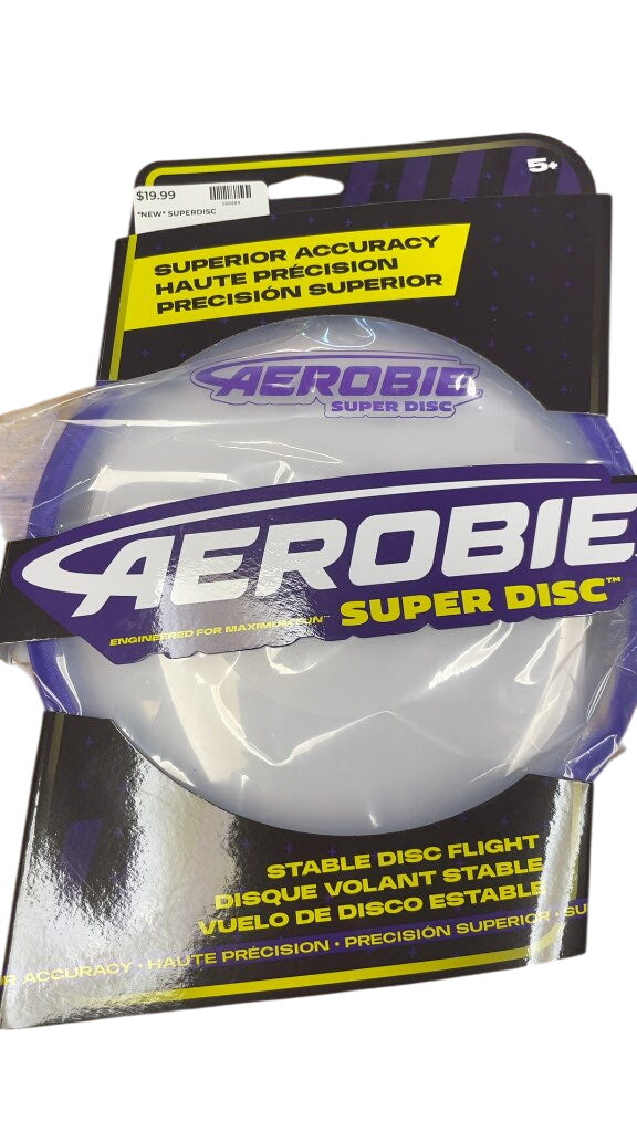Aerobie Super Disc Flying Disc - White/Purple