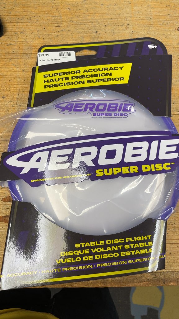 Aerobie Super Disc Flying Disc - White/Purple