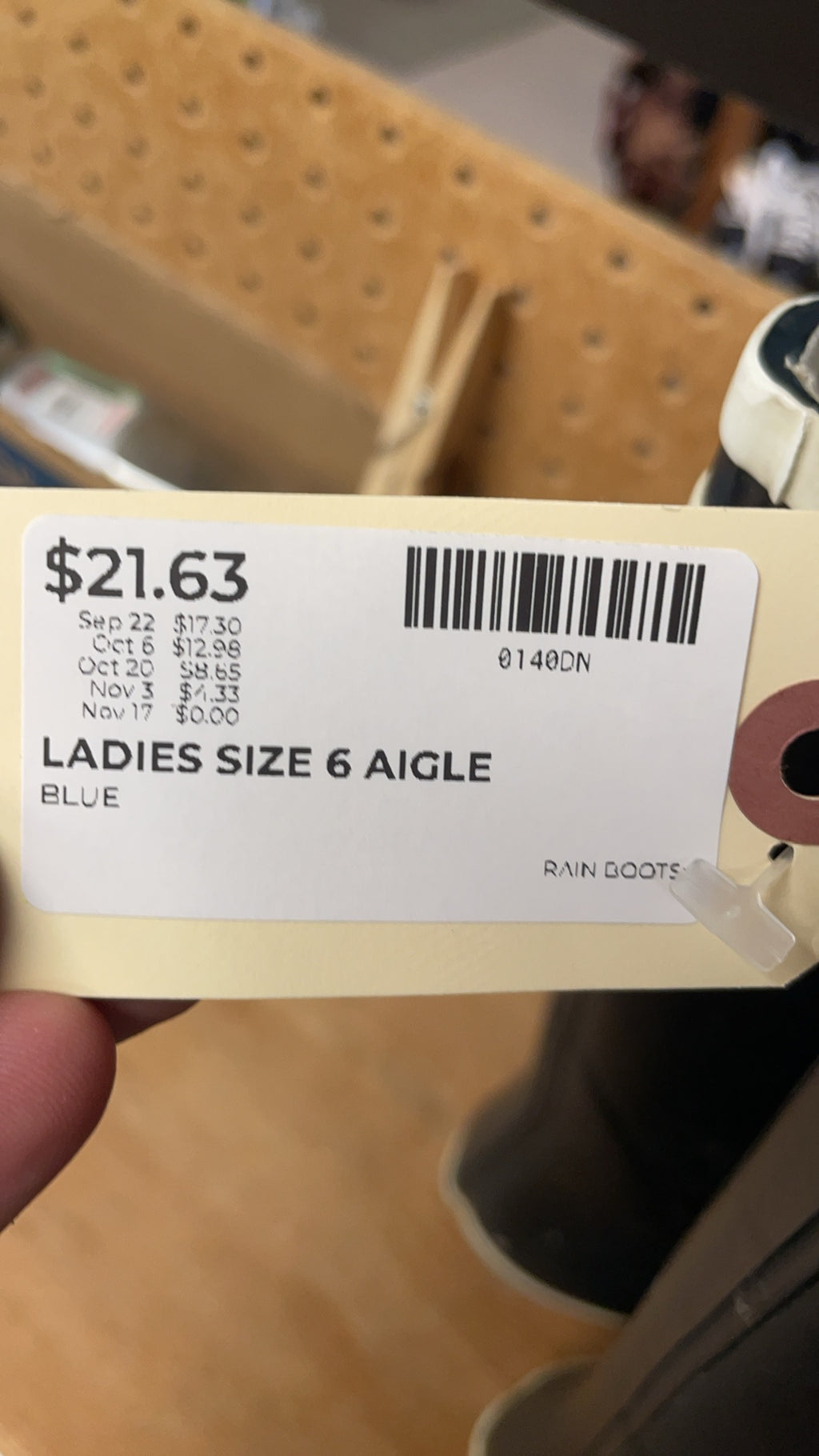 Aigle Rain Boots Size 37 Blue