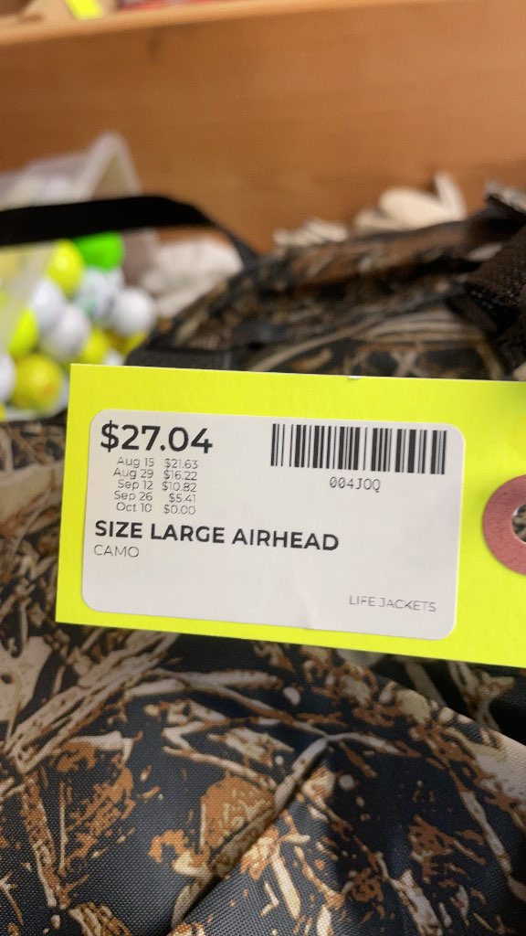 Airhead Camo Life Jacket Adult Super Large