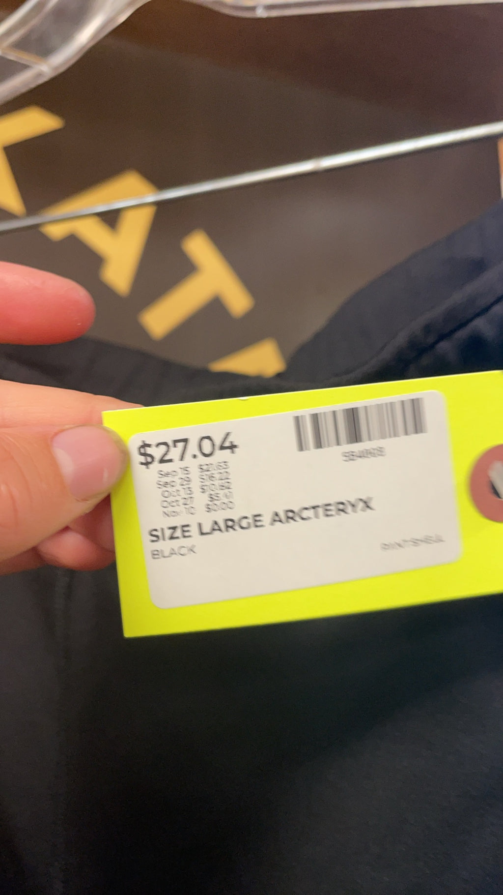 Arc'teryx Athletic Pants Size Large Black