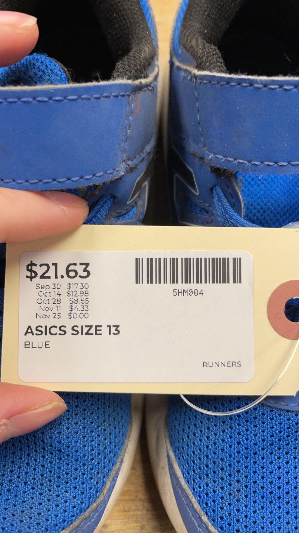 Asics 1014A299 Runners Size K13 Blue