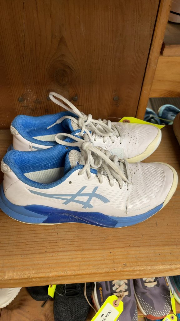 Asics Gel-Challenger Court Shoes White/Blue Size 6.5