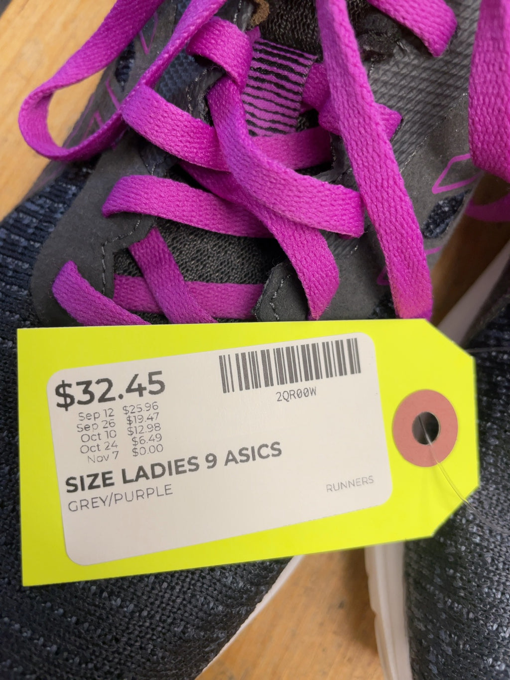ASICS Gel-Excite 7 Ladies 9 Grey/Purple Runners
