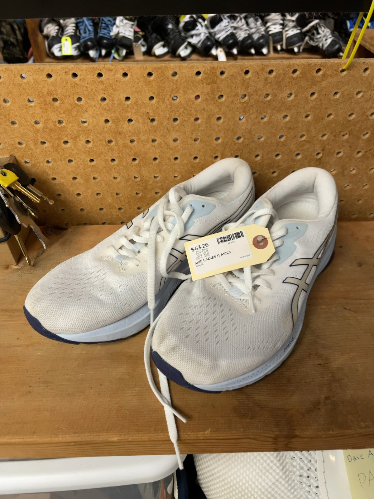 Asics GT-1000 Size Ladies 11 White Running Shoes