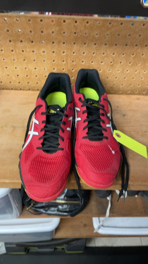 Asics Red Running Shoes Size 9