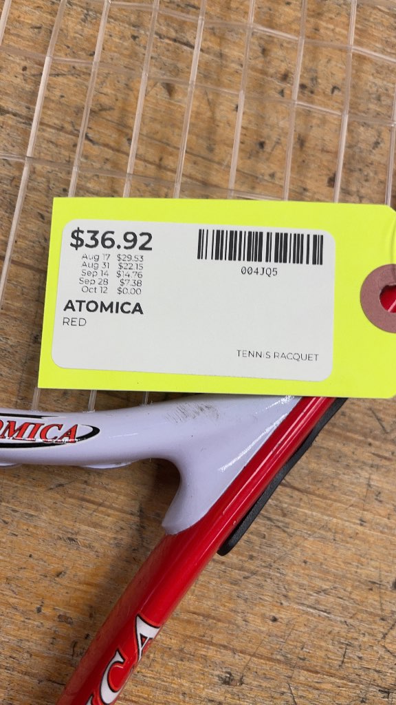 Atomica Red Tennis Racquet