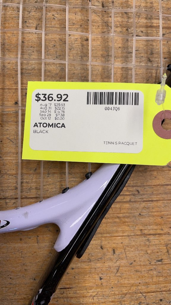 Atomica Tennis Racquet - Black/Red/White
