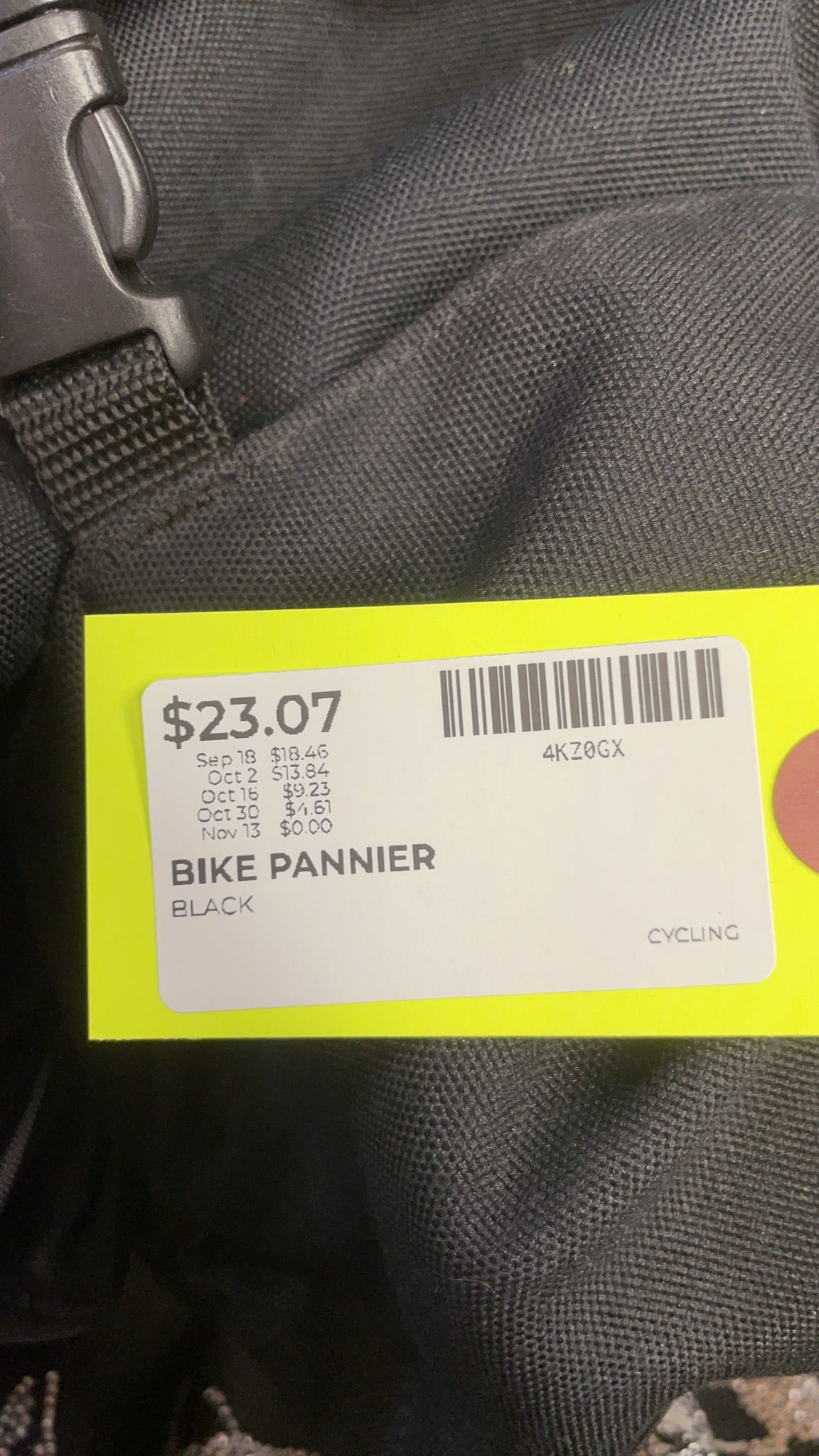 Axiom Bike Pannier Black