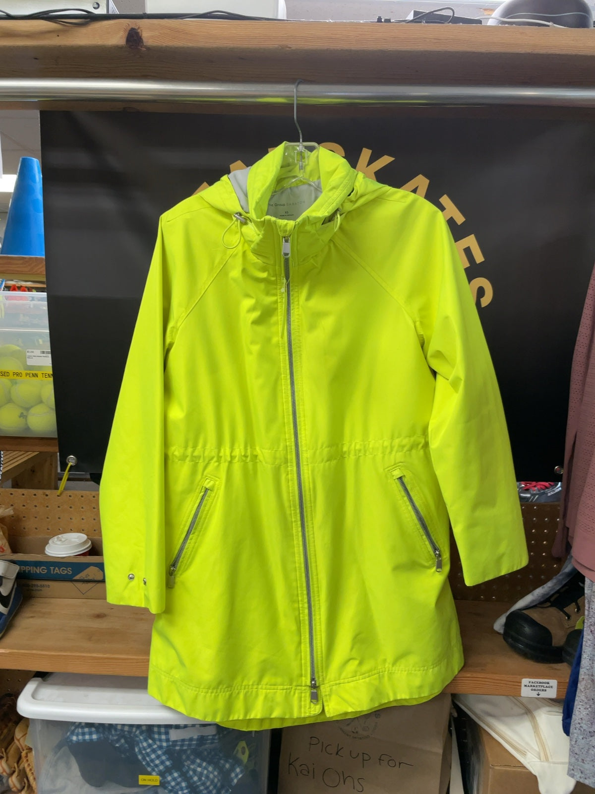 Babaton Rain Jacket XS Neon Yellow