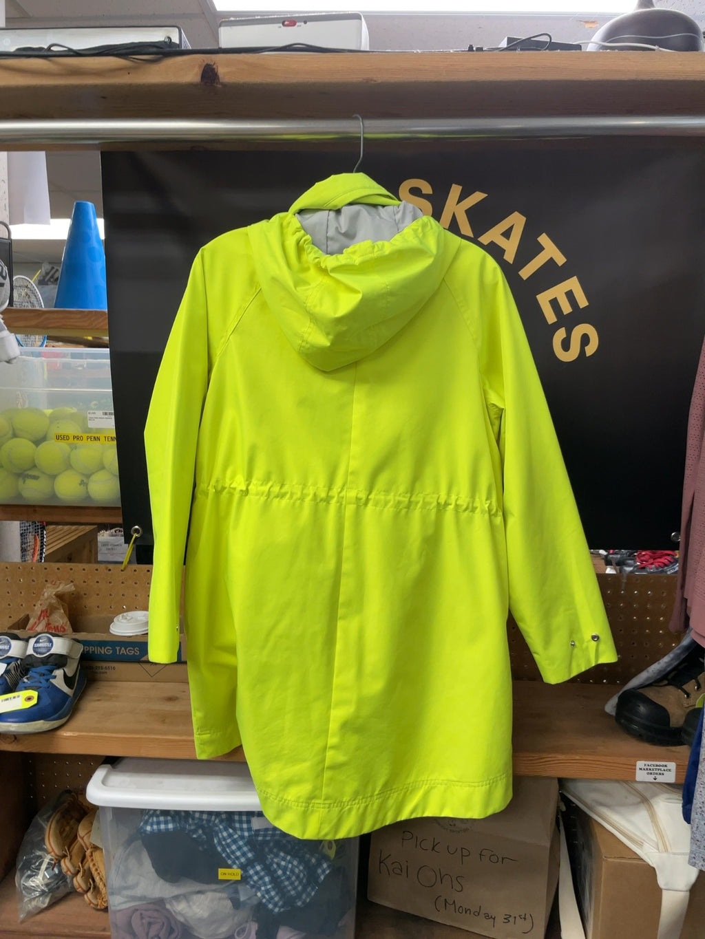 Babaton Rain Jacket XS Neon Yellow