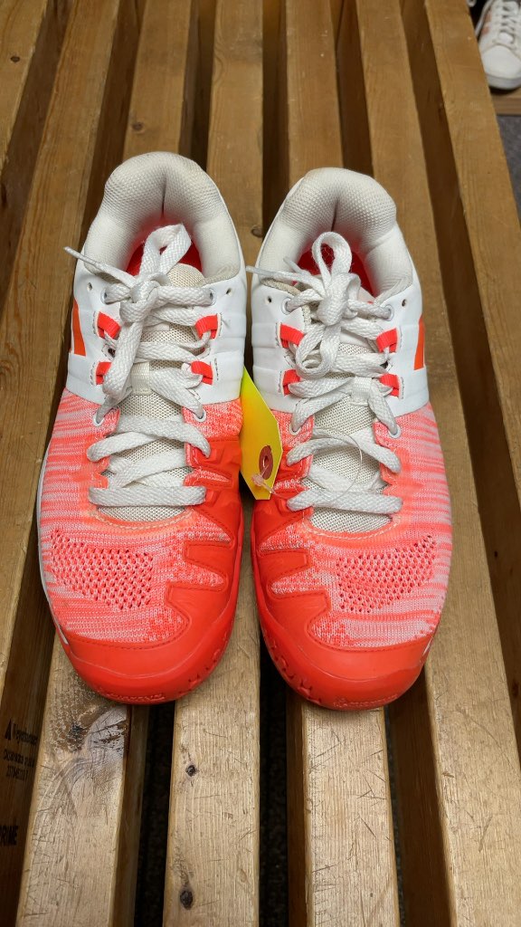 Babolat White/Orange Court Shoes Size 7