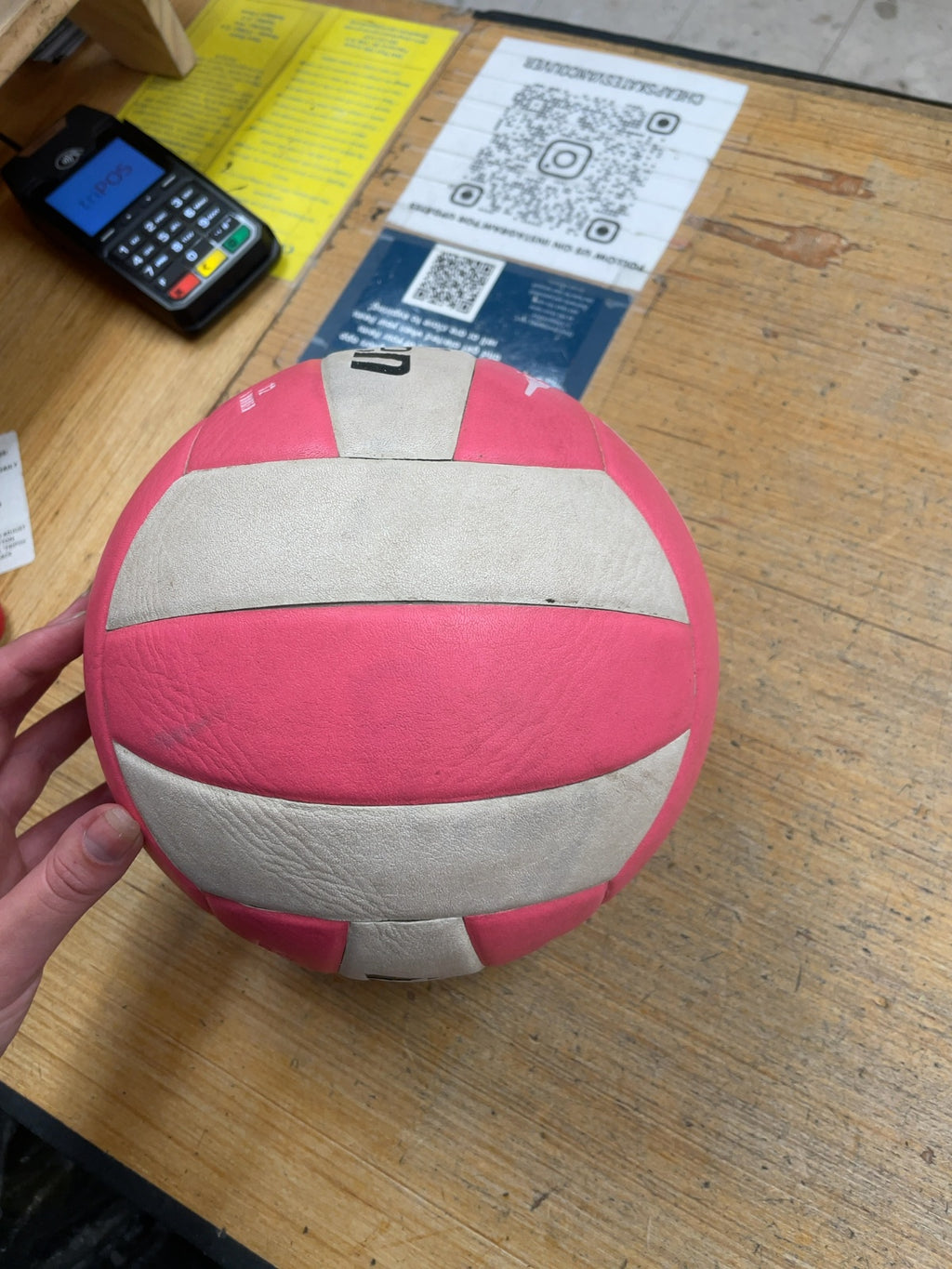 Baden Light Youth Volleyball White/Pink
