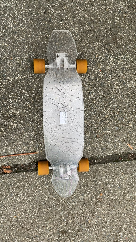 Bahne Topographic Clear Deck Skateboard