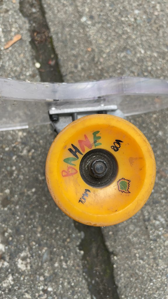 Bahne Topographic Clear Deck Skateboard