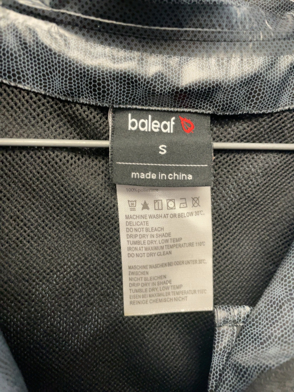 Baleaf Rain Jacket Size Small Black