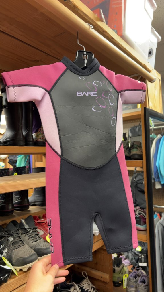 Bare Junior 6 2mm Shorty Wetsuit - Black/Purple