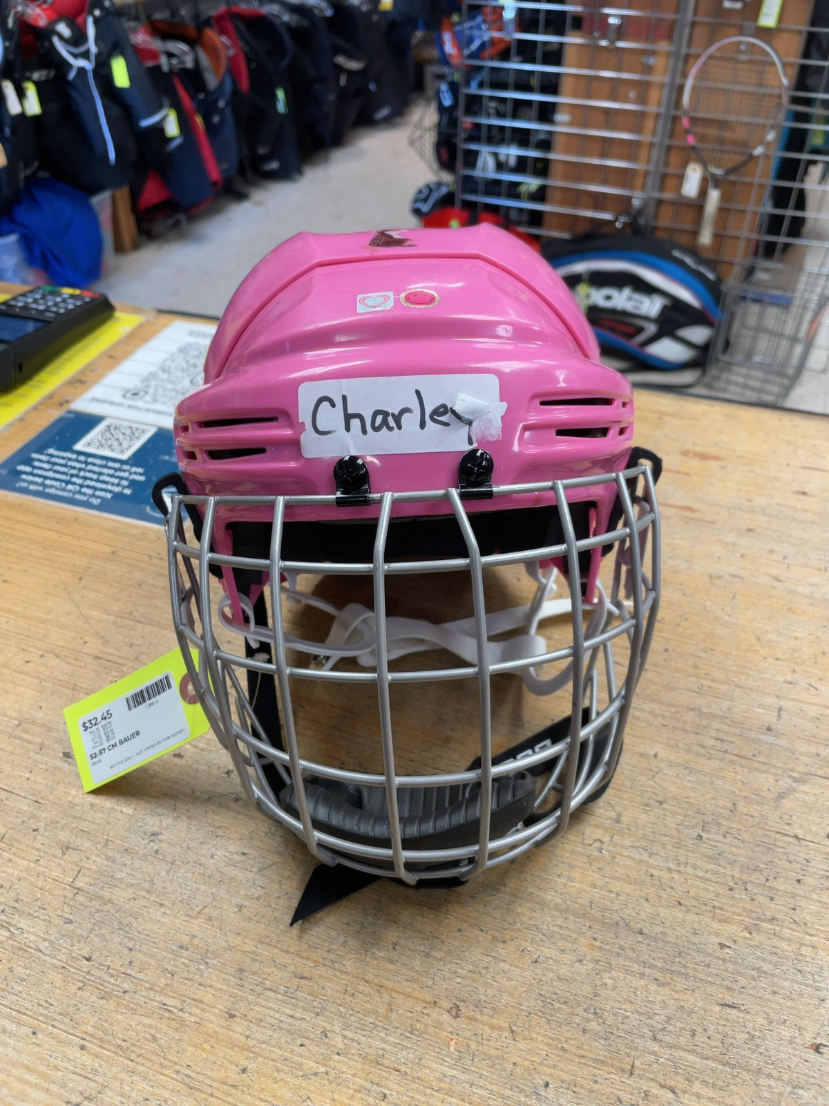 Bauer 2100 52-57 CM Pink Hockey Helmet