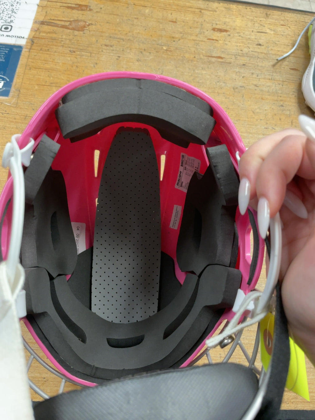 Bauer 2100 52-57 CM Pink Hockey Helmet