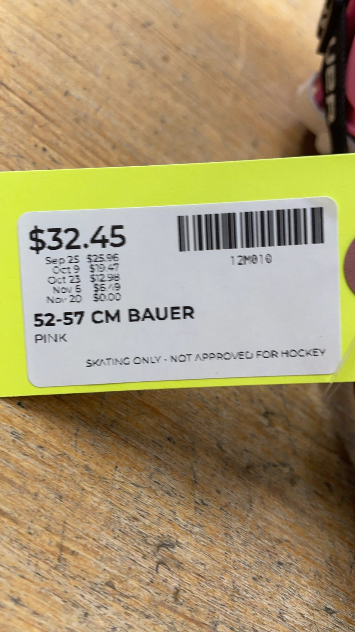 Bauer 2100 52-57 CM Pink Hockey Helmet