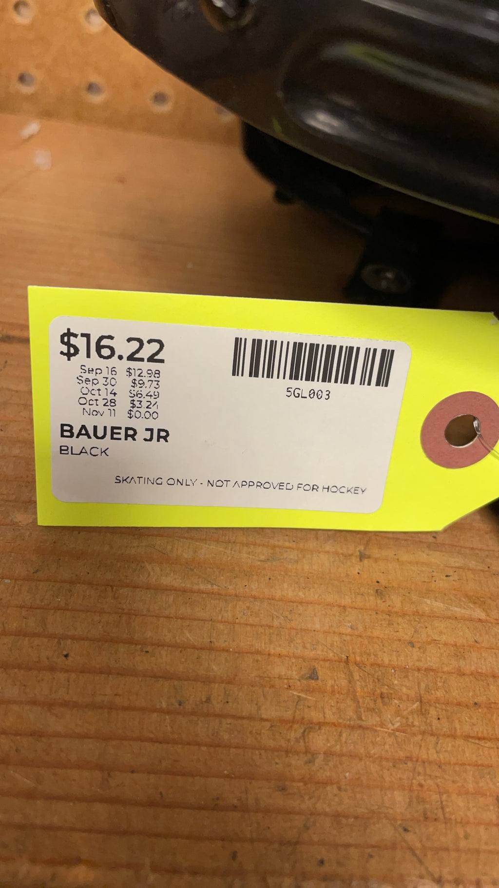 Bauer 2100 Junior Skating Helmet Black