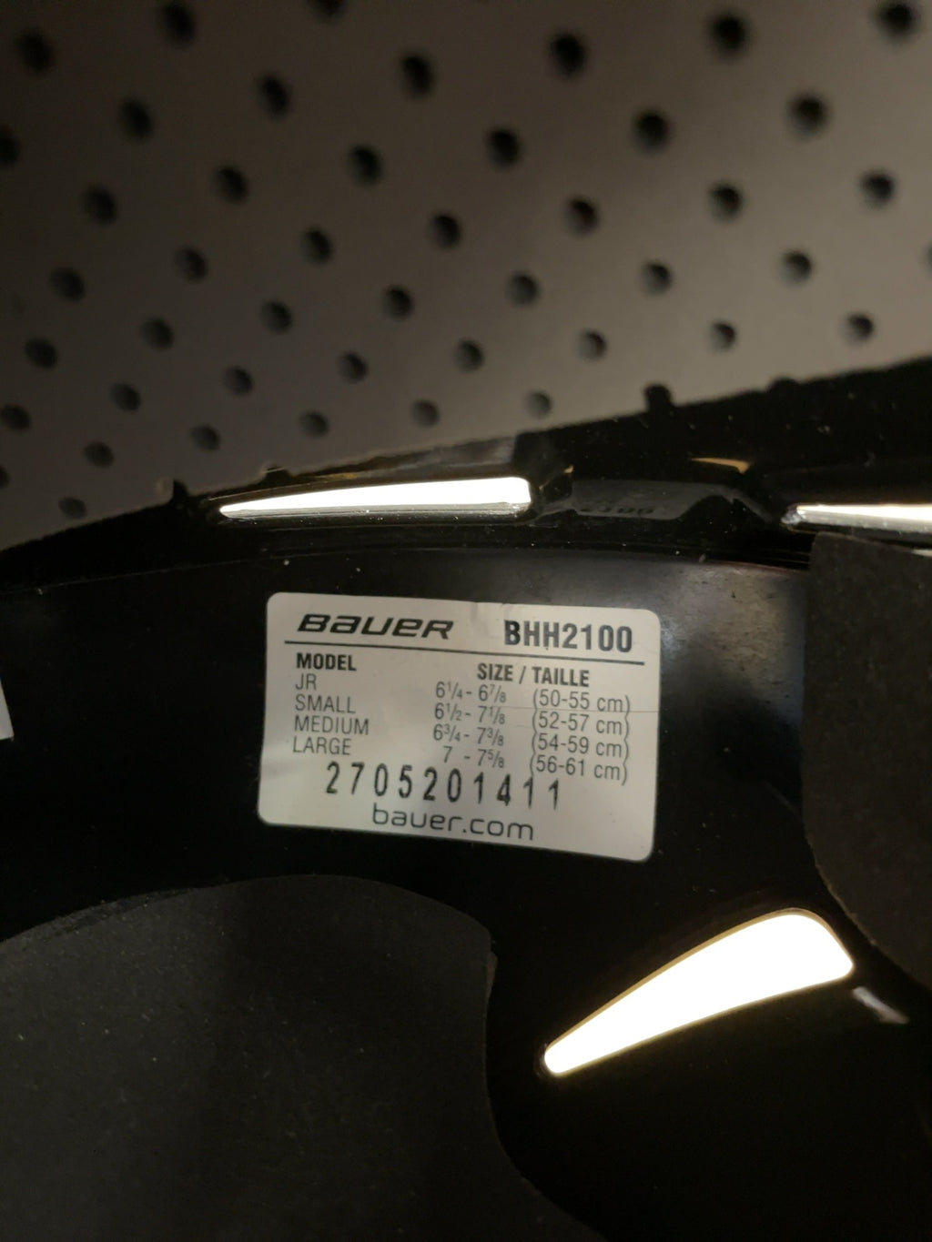 Bauer BHH2100 Size Large 56-61cm Hockey Helmet