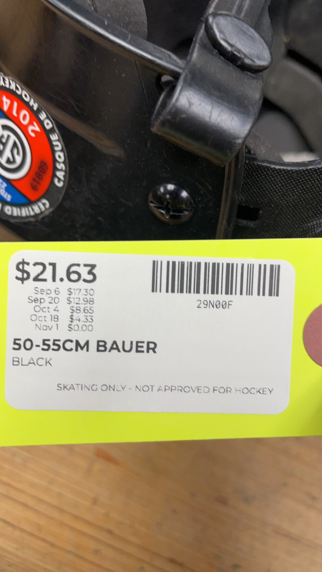 Bauer BHH2100JR Skating Helmet 50-55cm