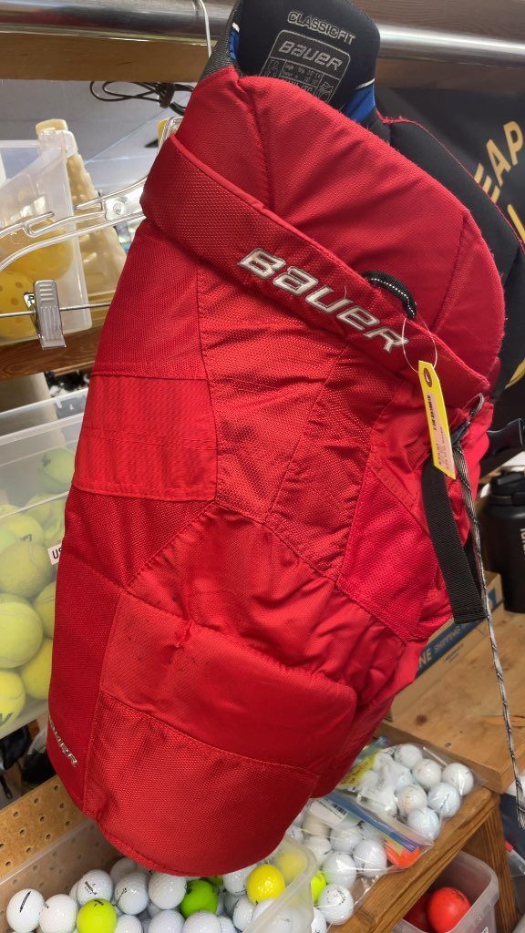 Bauer Classic Fit Junior XL Hockey Pants - Red