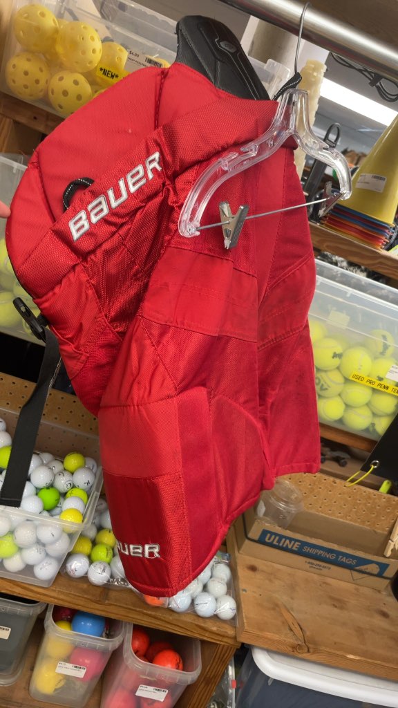 Bauer Classic Fit Junior XL Hockey Pants - Red