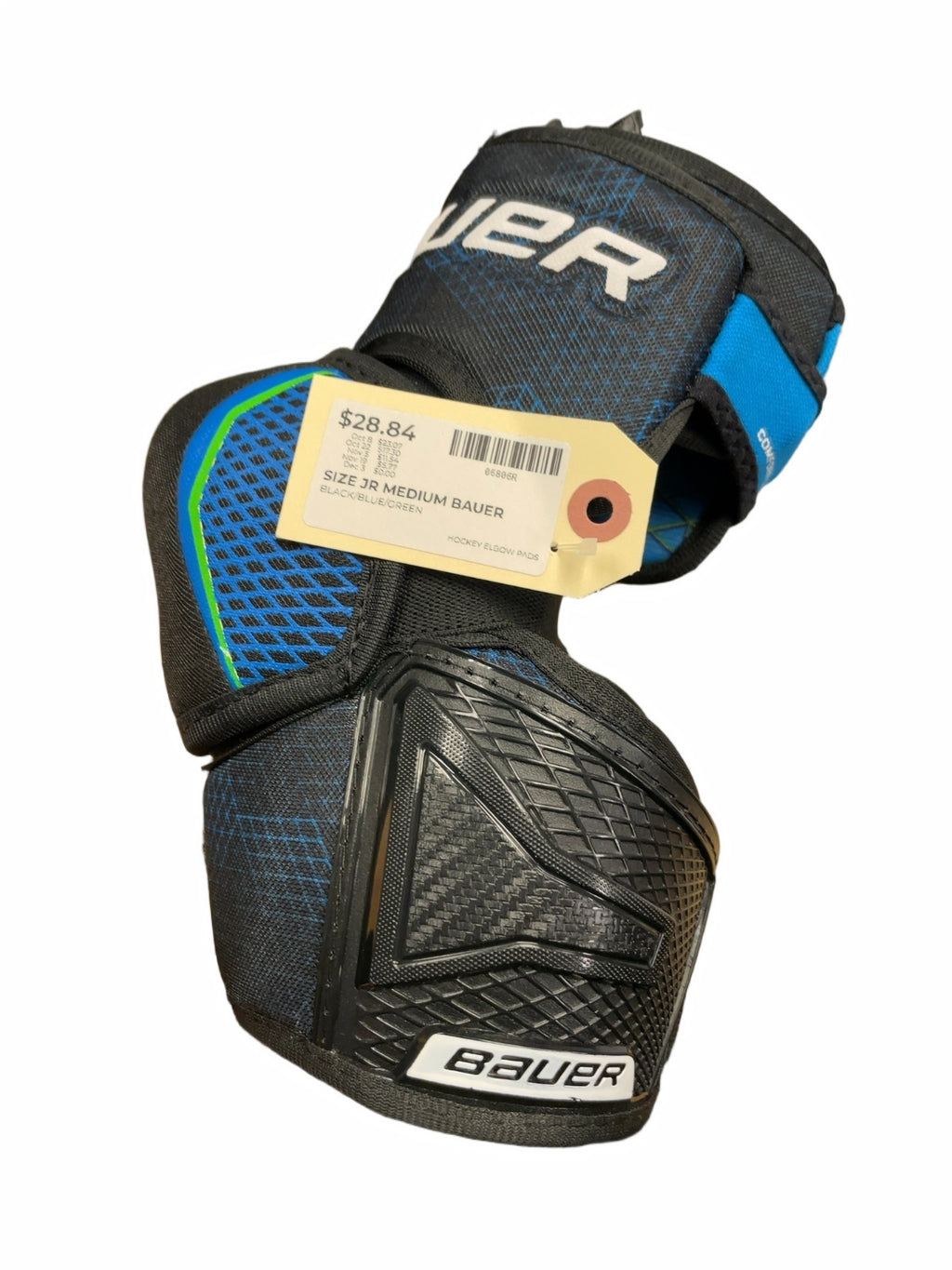 Bauer Hockey Elbow Pads JR Medium Black/Blue/Green