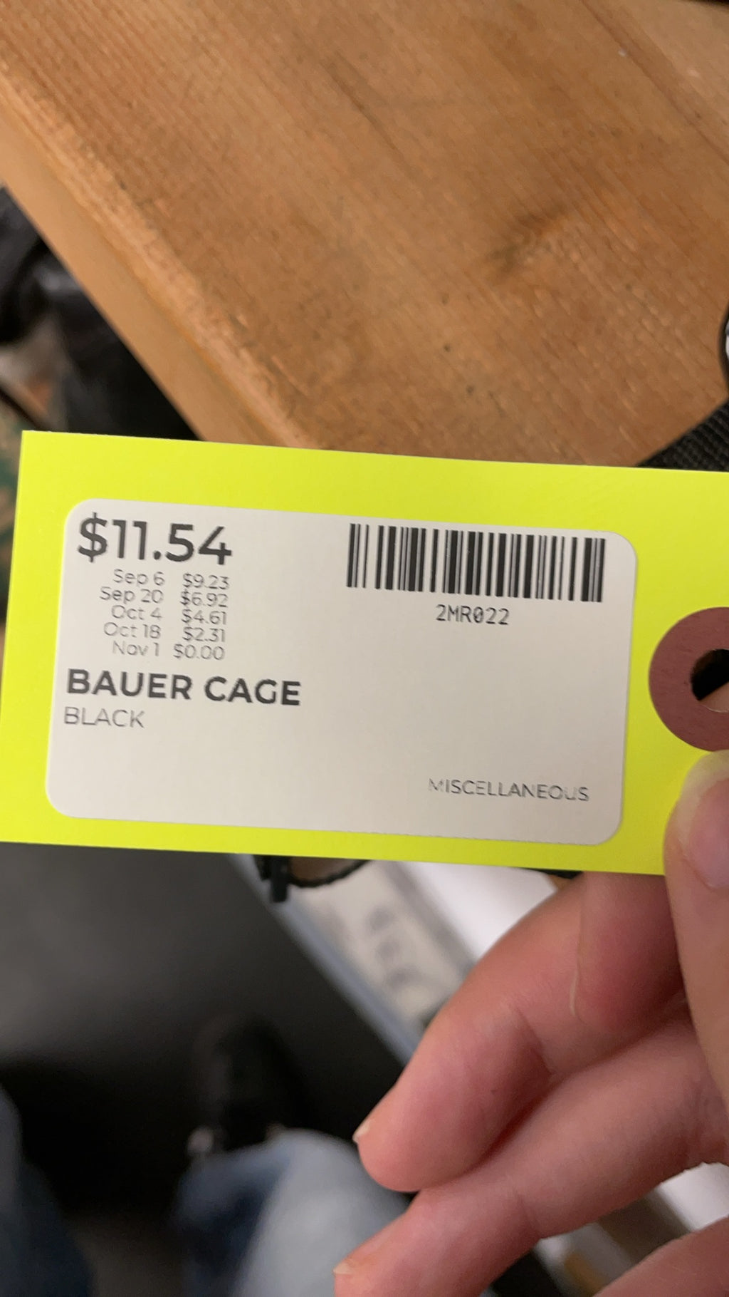 Bauer Hockey Helmet Cage - Black