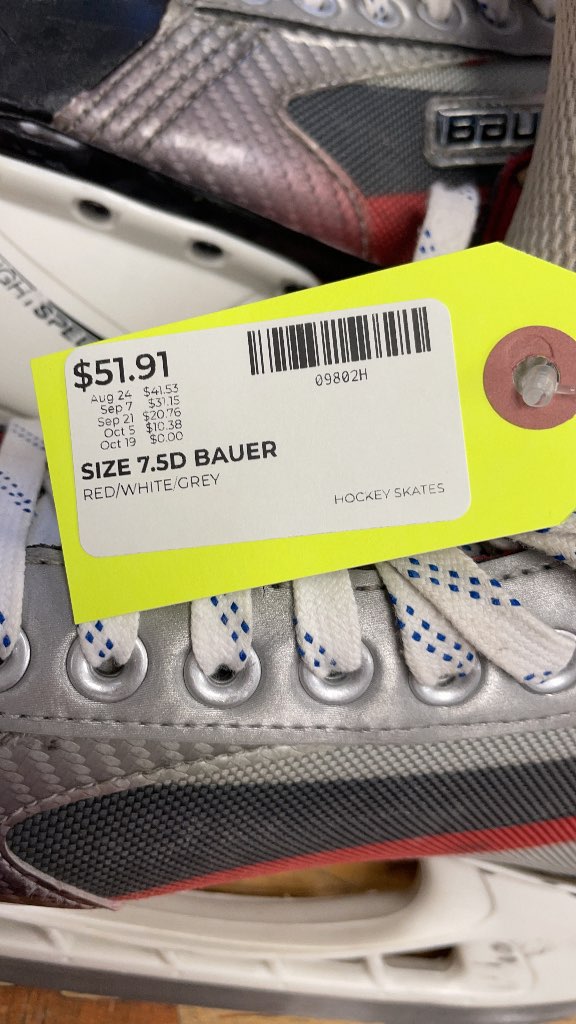 Bauer Hockey Skates Size 7.5D