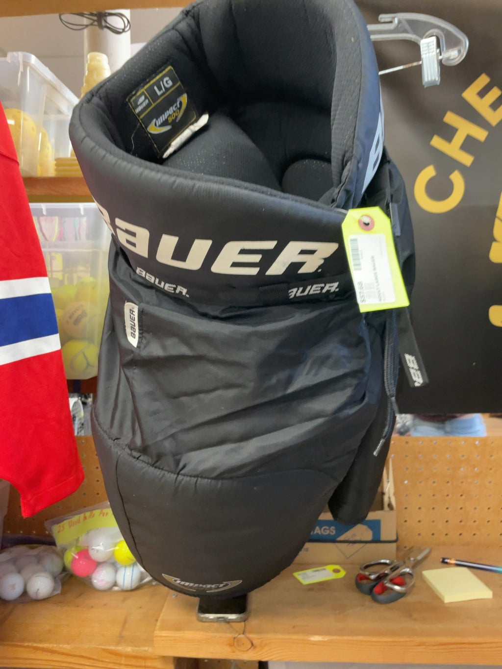 Bauer Impact 500 Adult Large Hockey Pants - Black