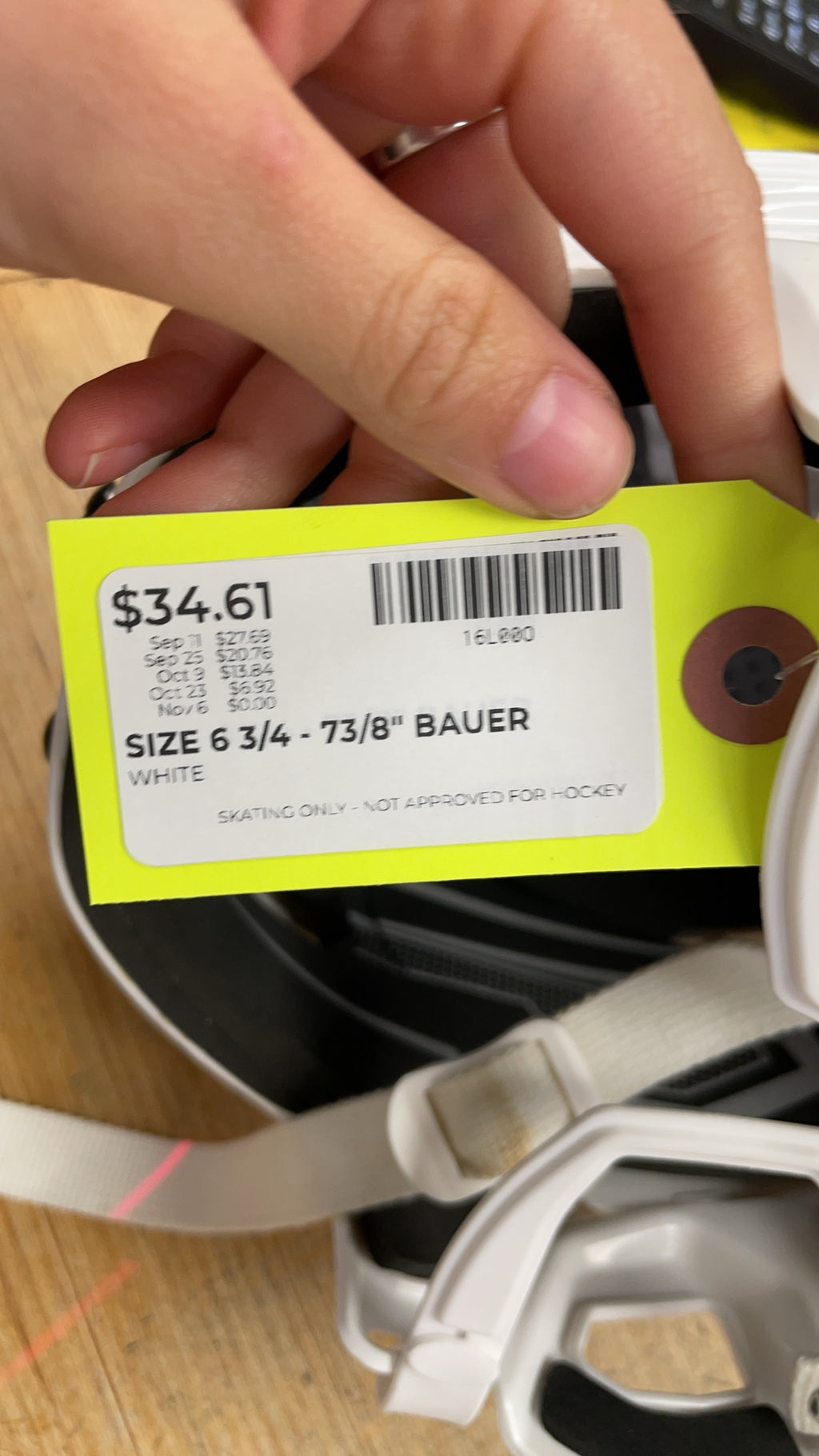 Bauer IMS 5.0 6 3/4 - 7 3/8" White Hockey Helmet